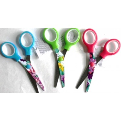Ножницы детские цветное лезвие круглые ручки 13см Н-903 (24 шт/уп)